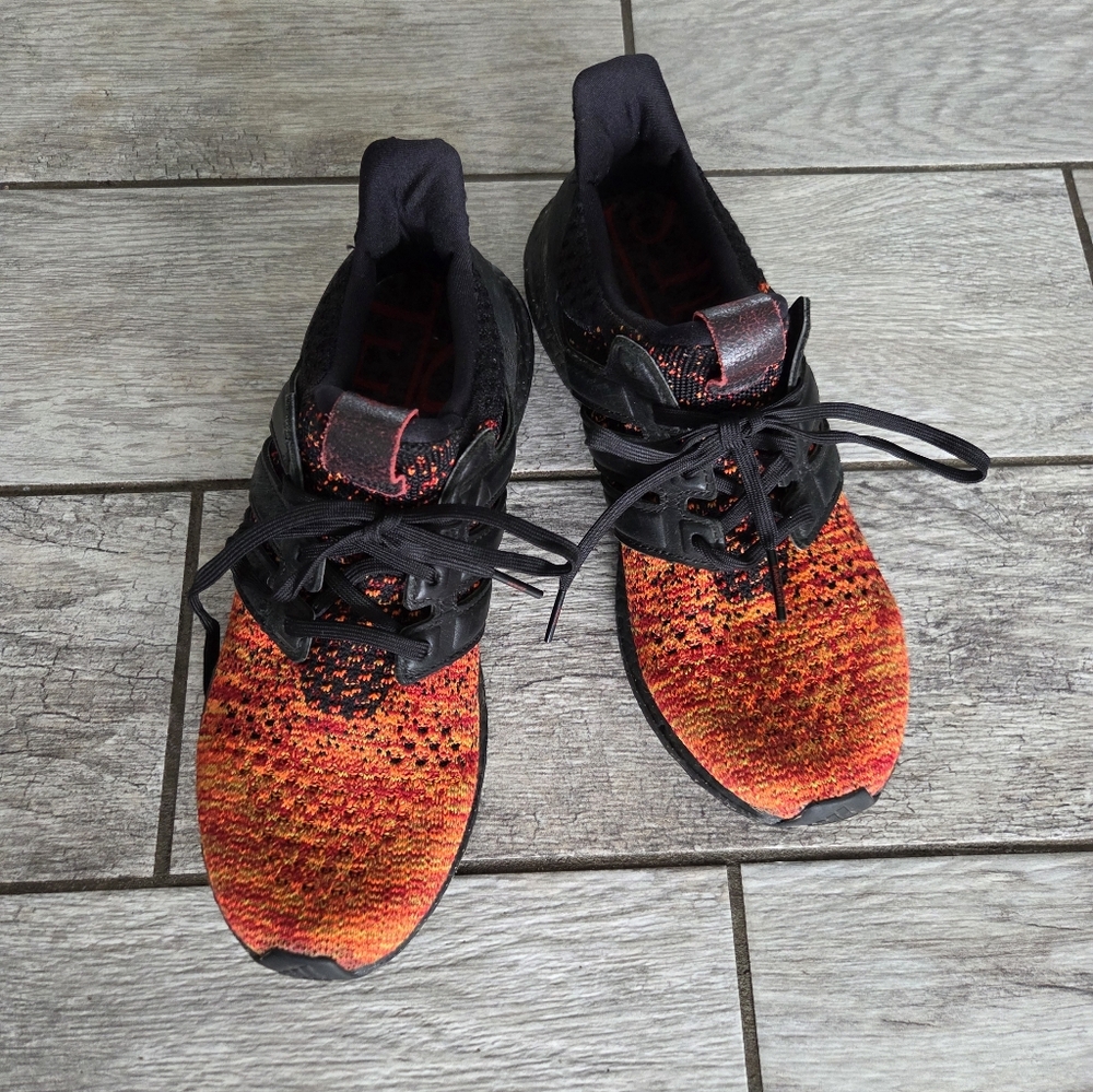 Adidas Ultraboost‎ 4.0 Game of Thrones Targaryen Dragons Shoes Men’s 8.5 Orange - Picture 2 of 14
